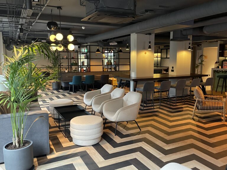 Hotel reception area