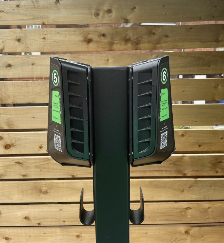 Charge and payment instructions on charger.