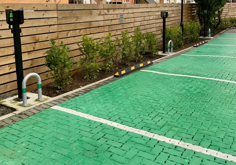 EV charging bay at a Hotel.